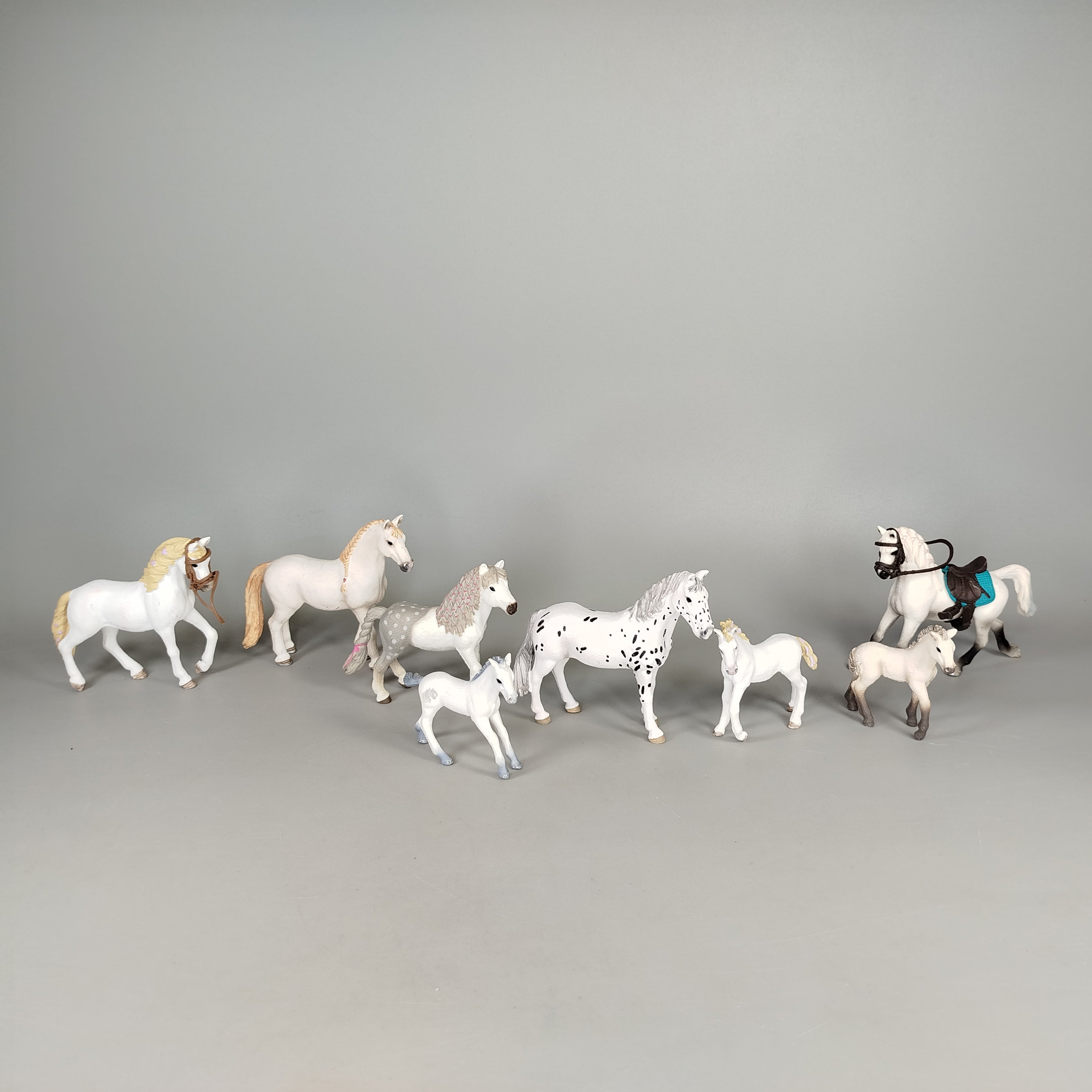 Schleich Pferde Set von 8 Figuren, wie neu